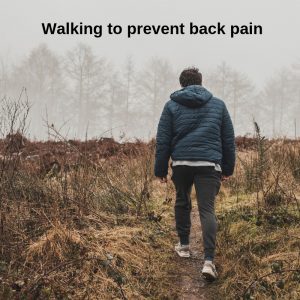 Walking to prevent back pain